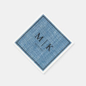 Denim stof lichtblauw | bruiloftsservetten servet (Hoek)