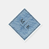 Denim stof lichtblauw | bruiloftsservetten servet (Hoek)