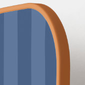 Denim Strepen Monogram Oprichtingsjaar Preppy Pickleball Paddle (Links Detail)