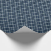 Denim Tartan Pattern Pset Cadeaupapier (Hoek)