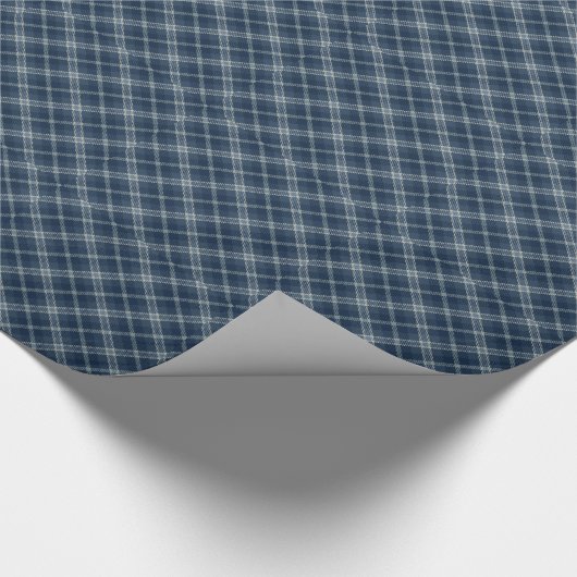 Denim Tartan Pattern Pset Cadeaupapier (Hoek)