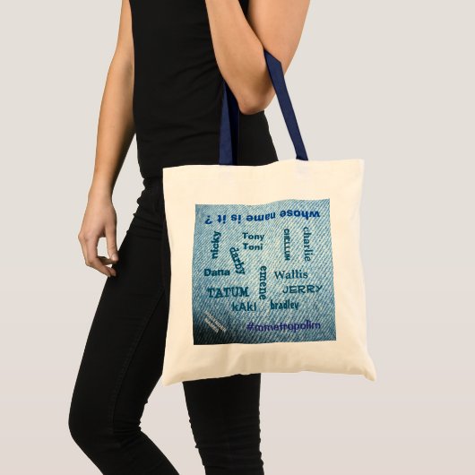 Denim Tas Shopping Bag/Mmetropolio-ontwerp (Voorkant (product))