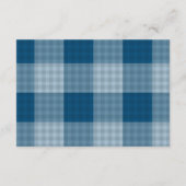 Denim Teddy Bear Baby shower Diapper Raffle Informatiekaartje (Achterkant)