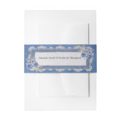 Denim Textured Lace en Kittens Uitnodigingen Wikkel (Voorkant Voorbeeld)