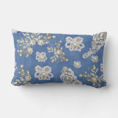 Denim Textured Lace en Pearls Kussen (Achterkant)