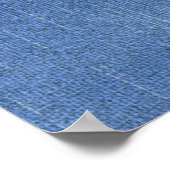 Denim Textured Lace en Pearls Poster (Hoek)