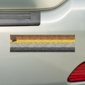 Denim Textured Seamless Gay Beer Pride Flag Bumpersticker (Op auto)