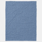 DENIM TEXTUUR BLAUW STIJLPATROON FLEECE DEKEN (Voorkant)