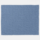 DENIM TEXTUUR BLAUW STIJLPATROON FLEECE DEKEN (Voorkant (Horizontaal))