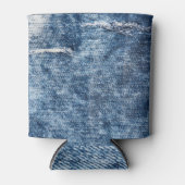 Denim textuur: blauwe jeans achtergrond. blikjeskoeler (Voorkant)