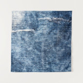 Denim textuur: blauwe jeans achtergrond. wandkleed (Voorkant)