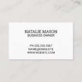 Denim Textuur | Goud Geborsteld Visitekaartje (Achterkant)