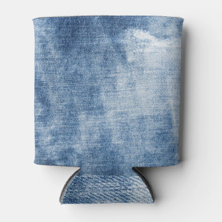 Denim textuur: robuuste gaten. blikjeskoeler