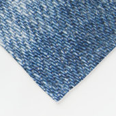 Denim textuur: robuuste gaten. fleece deken (Hoek)