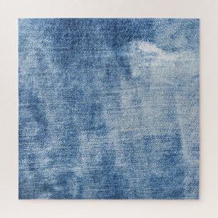 Denim textuur: robuuste gaten. legpuzzel
