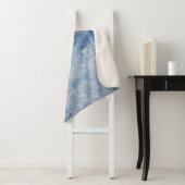 Denim textuur: robuuste gaten. sherpa deken (In situ)