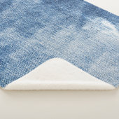 Denim textuur: robuuste gaten. sherpa deken (3/4)