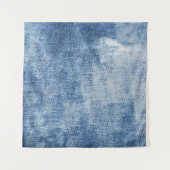 Denim textuur: robuuste gaten. wandkleed (Voorkant)