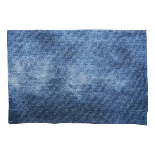 Denim textuur: versleten stof achtergrond kussensloop (Voorkant)