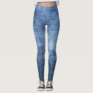 Denim textuur: versleten stof achtergrond leggings