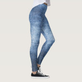Denim textuur: versleten stof achtergrond leggings (Rechts)