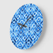 Denim Tie Dye Textuur: Moderne Elegantie. Grote Klok (Hoek)
