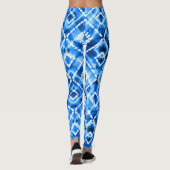 Denim Tie Dye Textuur: Moderne Elegantie. Leggings (Achterkant)