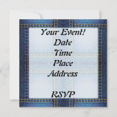 denim uitnodiging sjabloon (Achterkant)