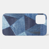 Denim Urban: Gestreepte patchwork. Case-Mate iPhone Case (Achterkant (horizontaal))