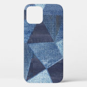 Denim Urban: Gestreepte patchwork. Case-Mate iPhone Case (Achterkant)