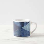 Denim Urban: Gestreepte patchwork. Espresso Kop (Rechts)