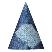 Denim Urban: Gestreepte patchwork. Feesthoedjes (Achterkant)