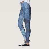Denim Urban: Gestreepte patchwork. Leggings (Links)