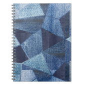 Denim Urban: Gestreepte patchwork. Notitieboek (Voorkant)