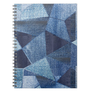 Denim Urban: Gestreepte patchwork. Notitieboek