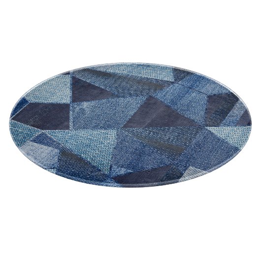 Denim Urban: Gestreepte patchwork. Snijplank (Hoek)