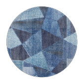 Denim Urban: Gestreepte patchwork. Snijplank (Voorkant)