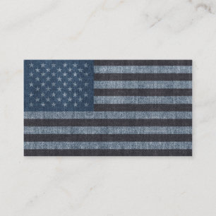 Denim USA vlag visitekaartje