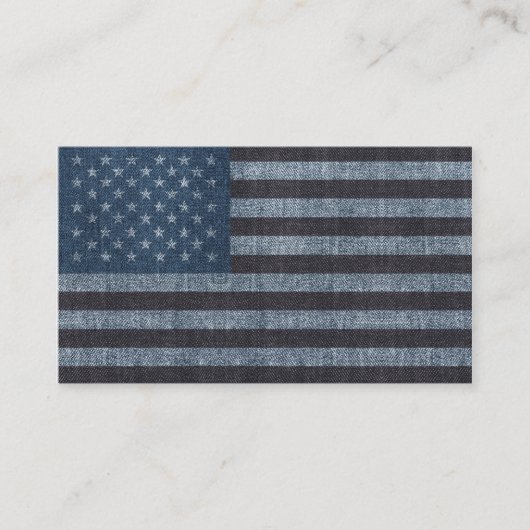 Denim USA vlag visitekaartje (Voorkant)