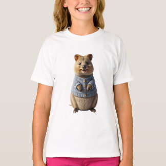 Denim Vest Capybara Kinderen T-shirt