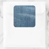 Denim Vierkante Sticker (Tas)