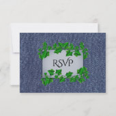 Denim Vines RSVP met menu (Achterkant)