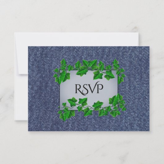 Denim Vines RSVP w Menu (Achterkant)