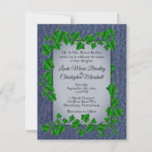 Denim Vines Wedding Uitnodiging (Voorkant)