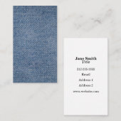 Denim Visitekaartje (Voorkant / Achterkant)