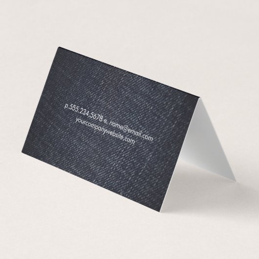 Denim Visitekaartje (Achterkant)