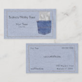 Denim Visitekaartje (Voorkant / Achterkant)