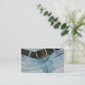 Denim Visitekaartje Mode (Staand voorkant)