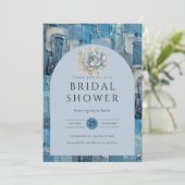 Denim-Vrijgezellenfeest Kaart (Staand voorkant)