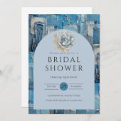 Denim-Vrijgezellenfeest Kaart (Voorkant / Achterkant)